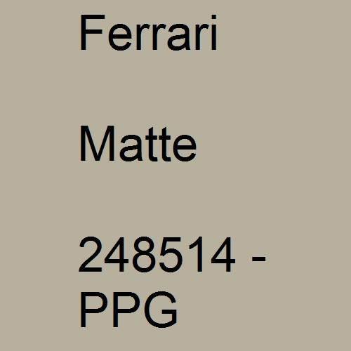 Ferrari, Matte, 248514 - PPG.